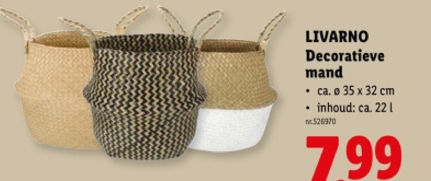 Decoratieve mand