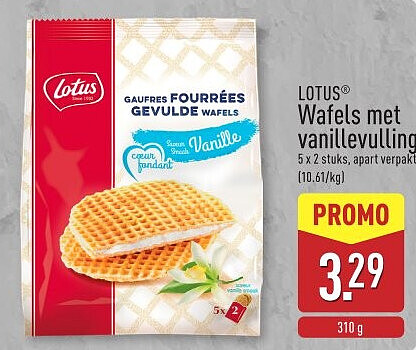 Wafels met vanillevulling