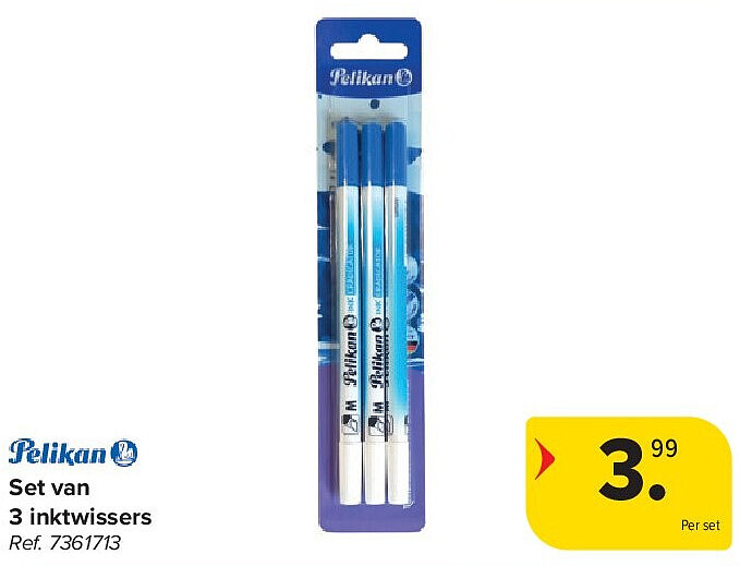 Set van 3 inktwissers