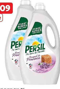 Lessive liquide Persil au savon de Marseille, 61 lavages (2,6 l)