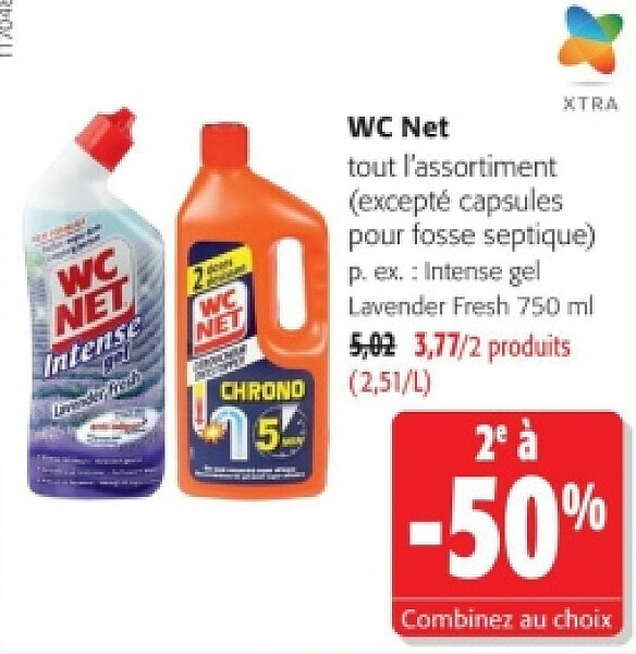 WC Net Intense gel Lavender Fresh 750 ml