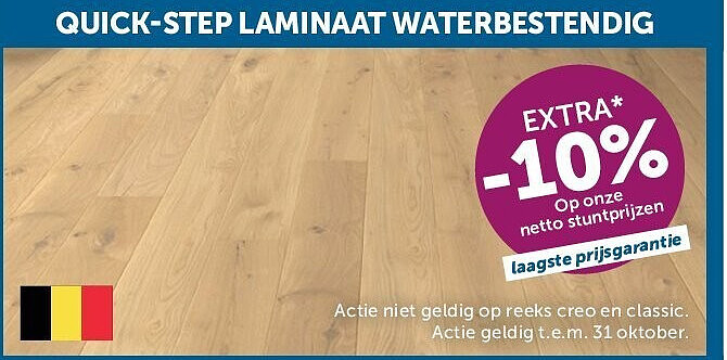 QUICK-STEP LAMINAAT WATERBESTENDIG