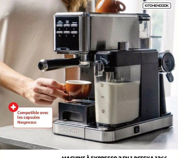 Machine à expresso 2 en 1 PCESKA 1266