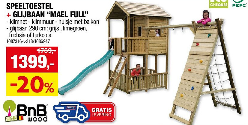 SPEELTOESTEL + GLIJBAAN “MAEL FULL”