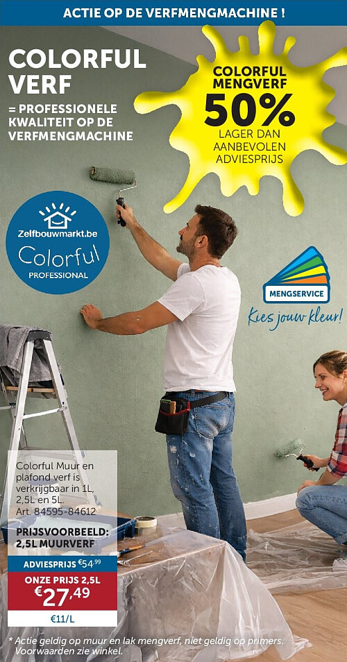 Colorful Muur en plafond verf is verkrijgbaar in 1L