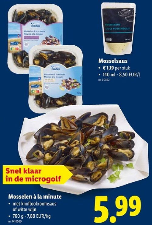 Mosselen à la minute