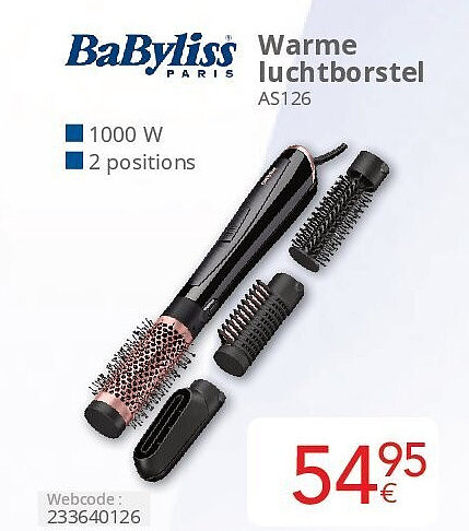 Warme luchtborstel AS126