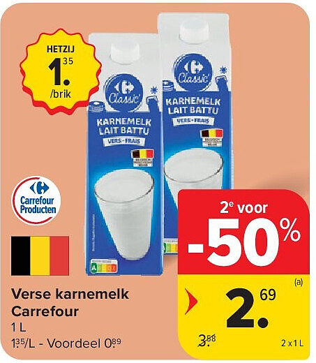 Verse karnemelk Carrefour