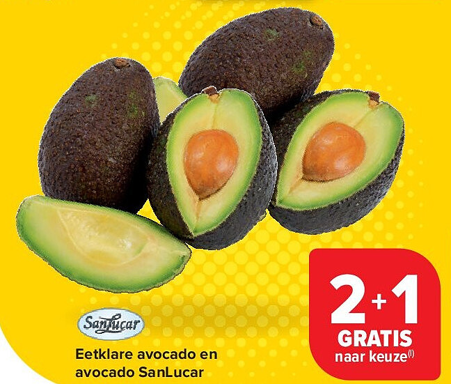 Eetklare avocado en avocado SanLucar