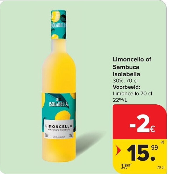 Limoncello of Sambuca Isolabella