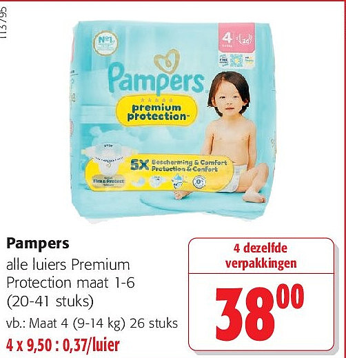 Pampers Maat 4 (9-14 kg) 26 stuks