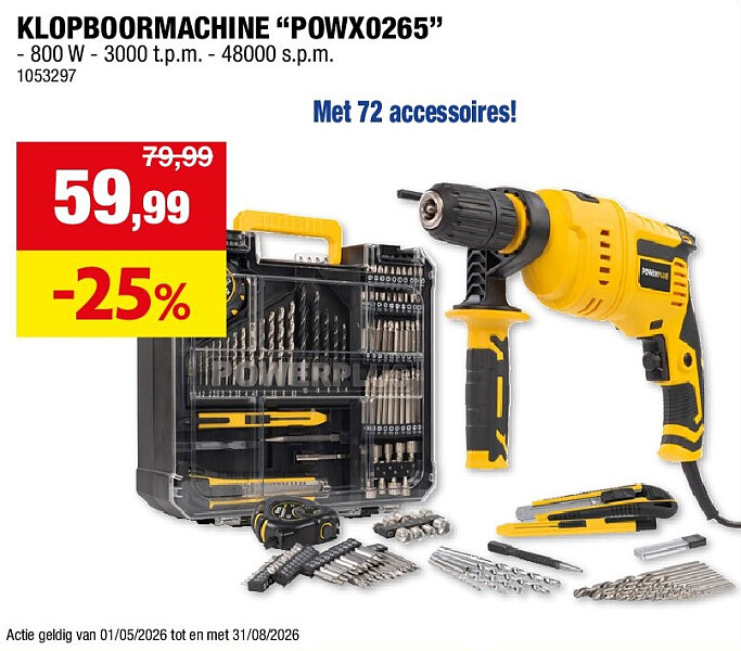KLOPBOORMACHINE “POWX0265”