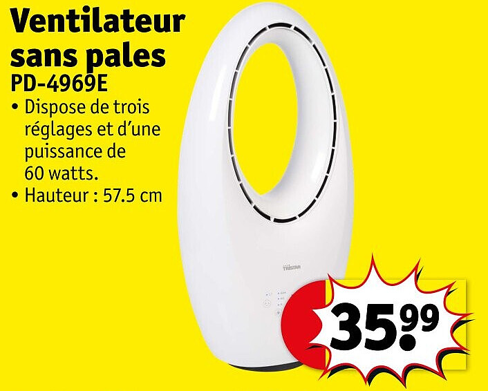 Ventilateur sans pales PD-4969E