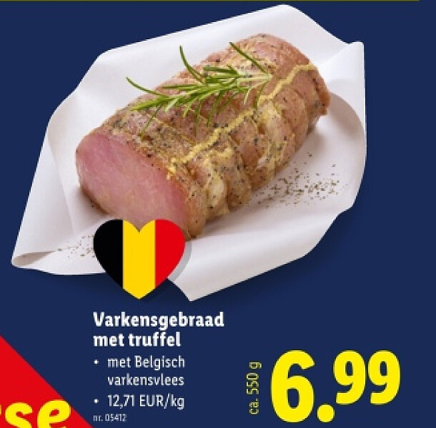 Varkensgebraad met truffel