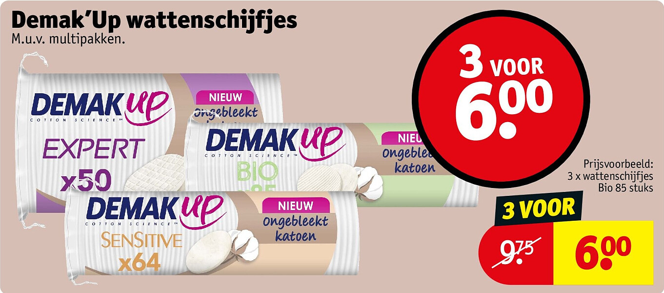 3 x wattenschijfjes Bio 85 stuks