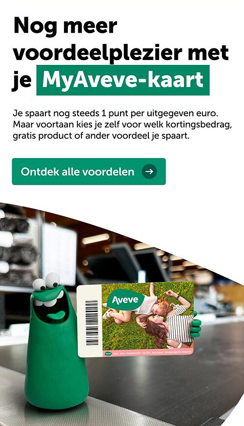 Nog meer voordeelplezier met je MyAveve-kaart