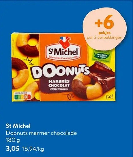 St Michel Doonuts marmer chocolade 180 g