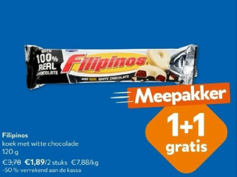 Filipinos koek met witte chocolade 120 g