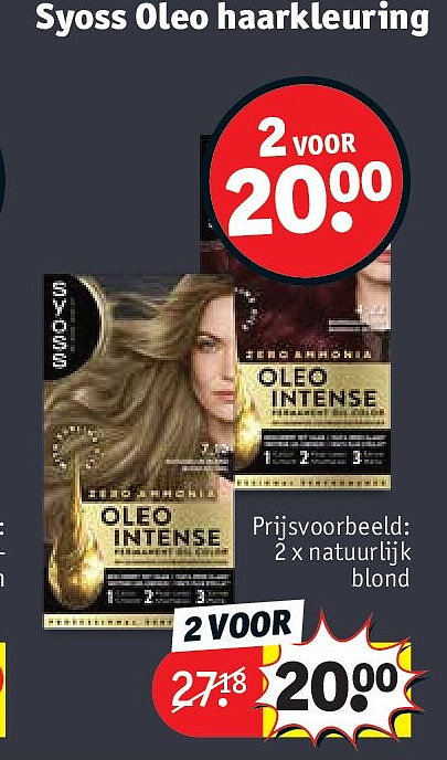2 x natuurlijk blond