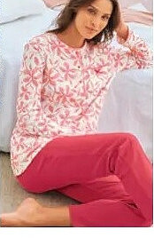 Pyjama en maille côtelée (D)