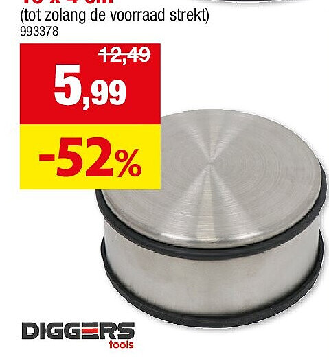 DEURSTOP INOX of ZWART 10 x 4 cm