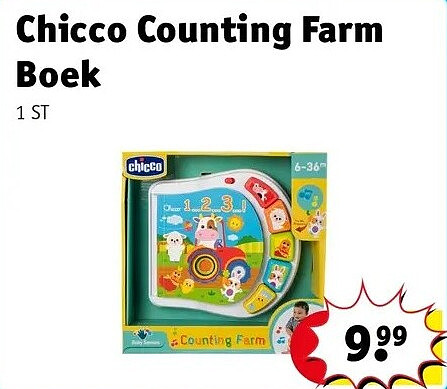 Chicco Counting Farm Boek