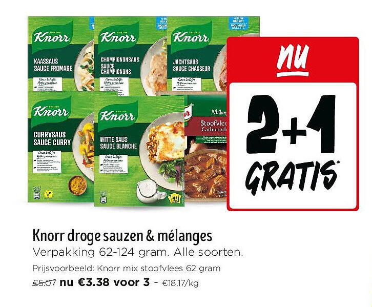 Knorr droge sauzen & mélanges