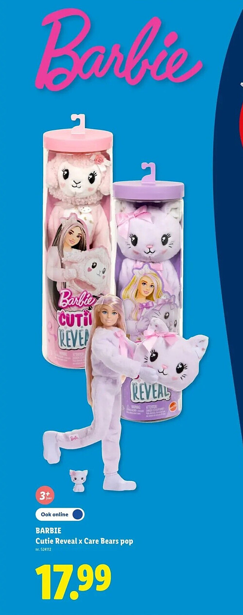 BARBIE Cutie Reveal x Care Bears pop