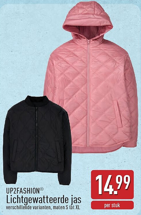 Lichtgewatteerde jas