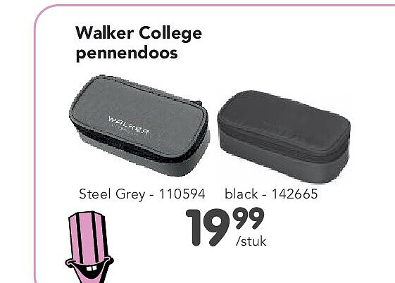 Walker College pennendoos Steel Grey - 110594