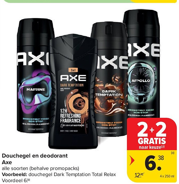 Douchegel en deodorant Axe
