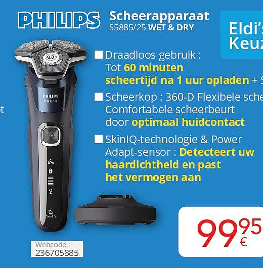Scheerapparaat S5885/25 WET & DRY