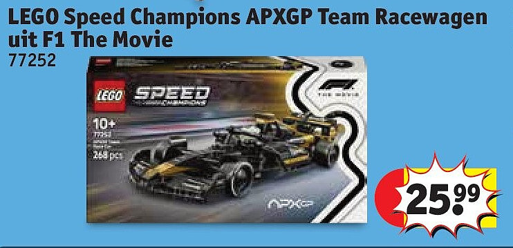 LEGO Speed Champions APXGP Team Racewagen uit F1 The Movie