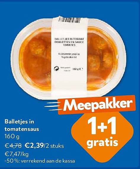Balletjes in tomatensaus 160 g