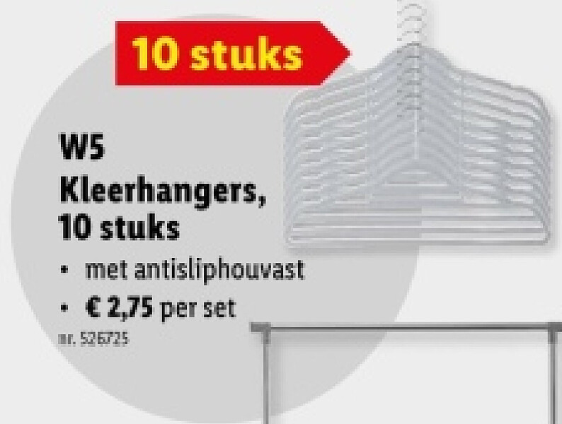 Kleerhangers, 10 stuks