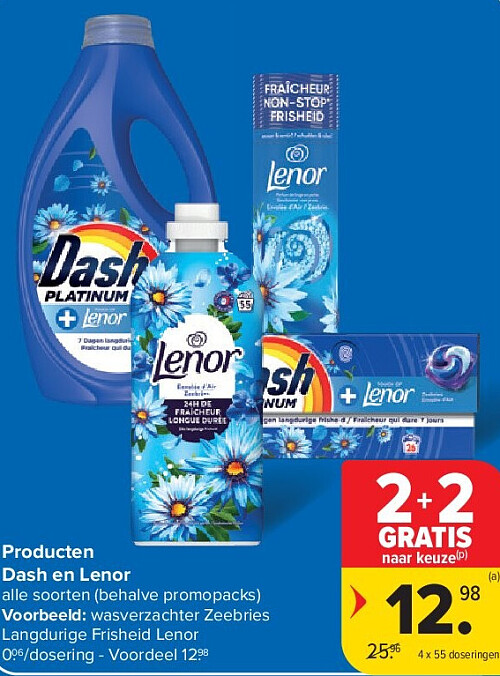 Producten Dash en Lenor