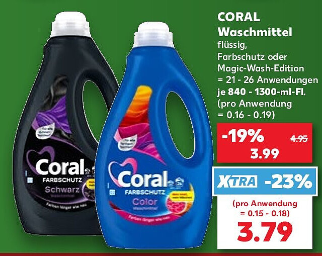 CORAL Waschmittel flüssig