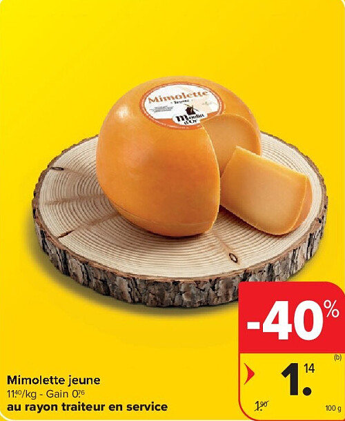 Mimolette jeune 100 g