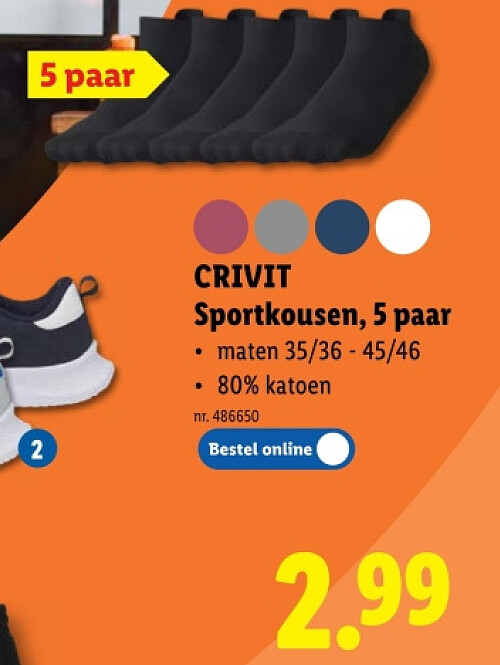 Sportkousen, 5 paar
