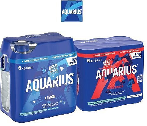 Aquarius Can 6 x 33 cl & Pet 6 x 50 cl
