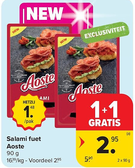Salami fuet Aoste