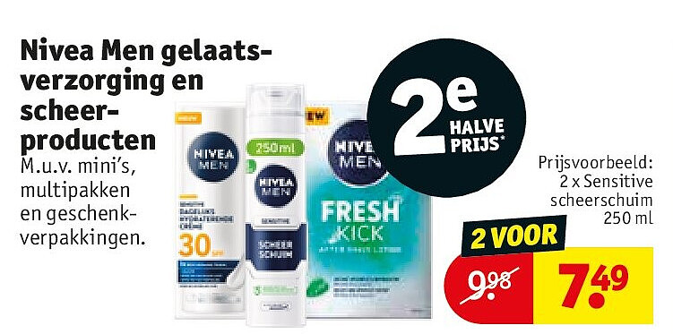 Nivea Men gelaatsverzorging en scheerproducten
