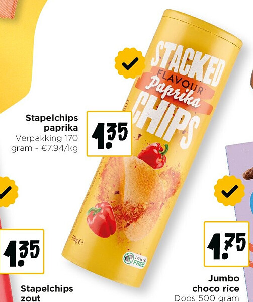 Stapelchips paprika