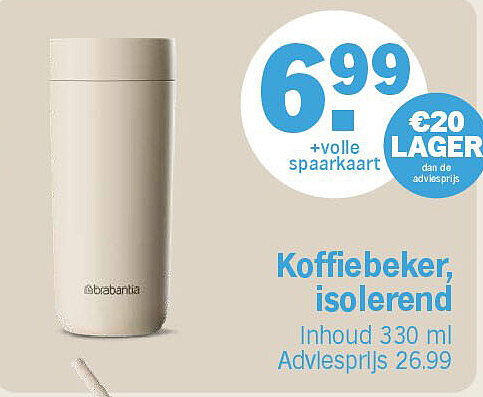 Koffiebeker, isolerend