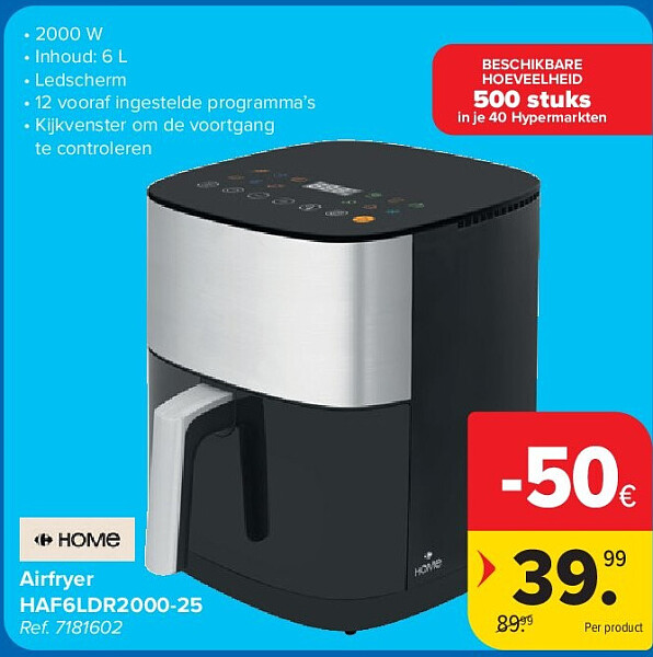 Airfryer HAF6LDR2000-25