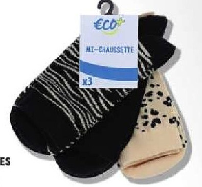 Lot de 3 paires de chaussettes fantaisie femme