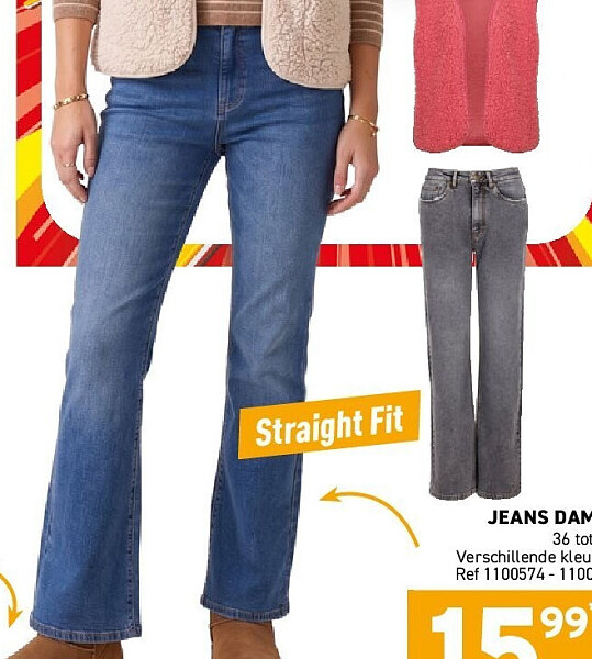 JEANS DAMES 36 tot 44. Verschillende kleuren. Ref 1100574 - 1100575