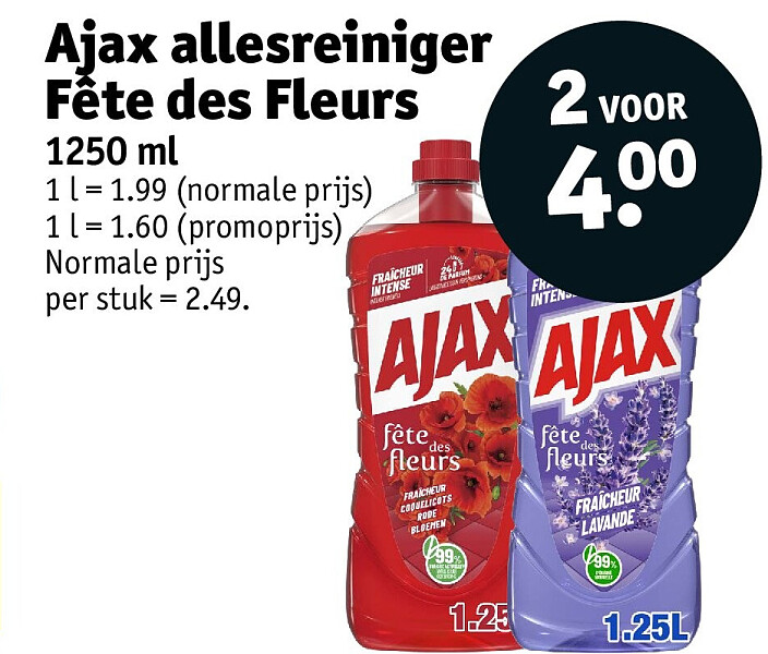 Ajax allesreiniger Fête des Fleurs