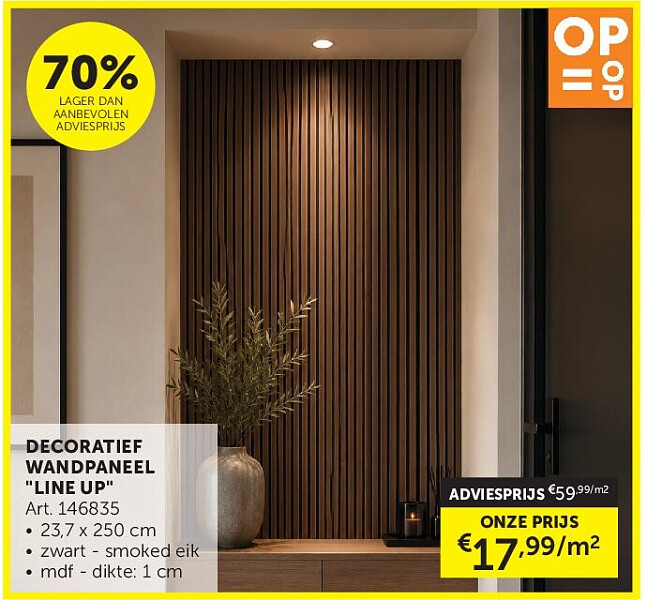 DECORATIEF WANDPANEEL "LINE UP"