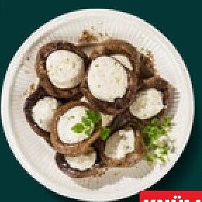Gegrillte Champignons mit Frischkäse